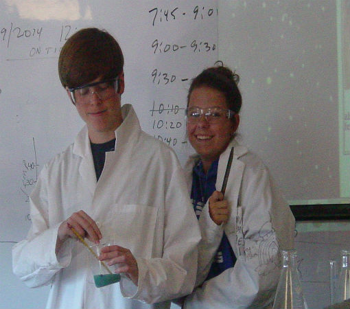 Observing a chemical change