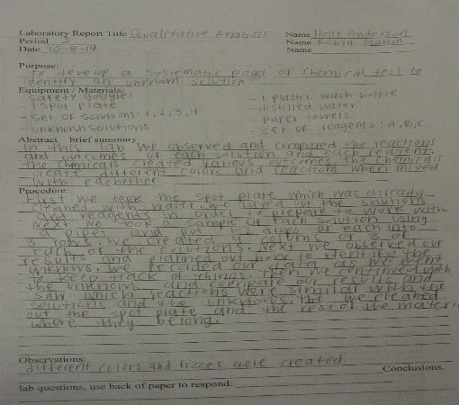 Lab Report Sheet